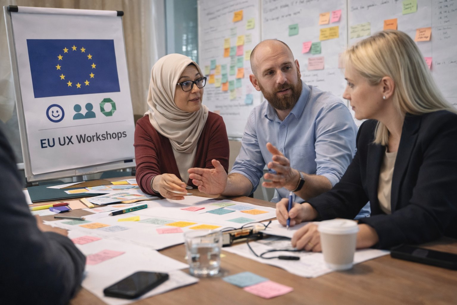 EU UX Workshops — cross-border design thinking session